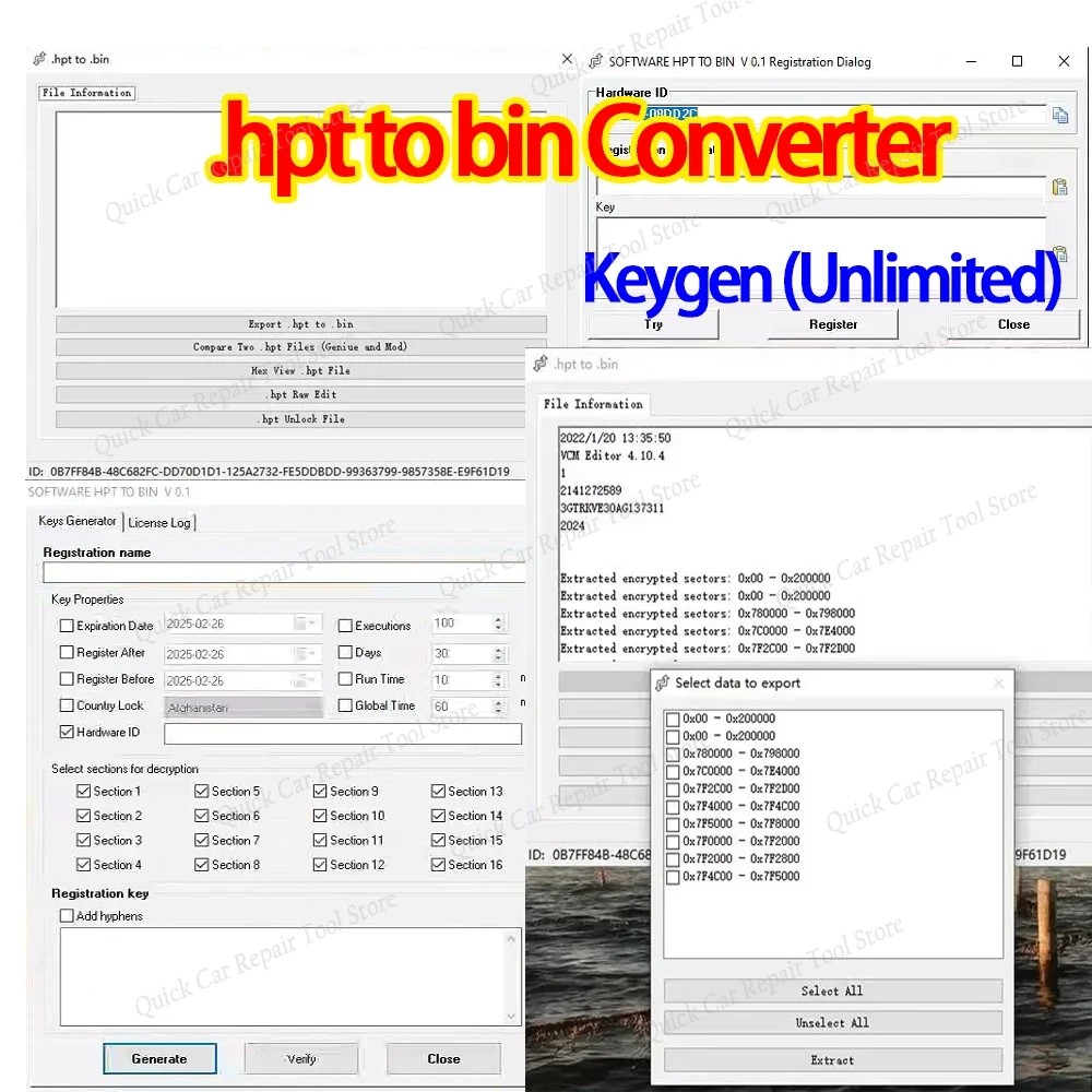 Home Improvement Binford Tools - محول hpt to bin مع Keygen