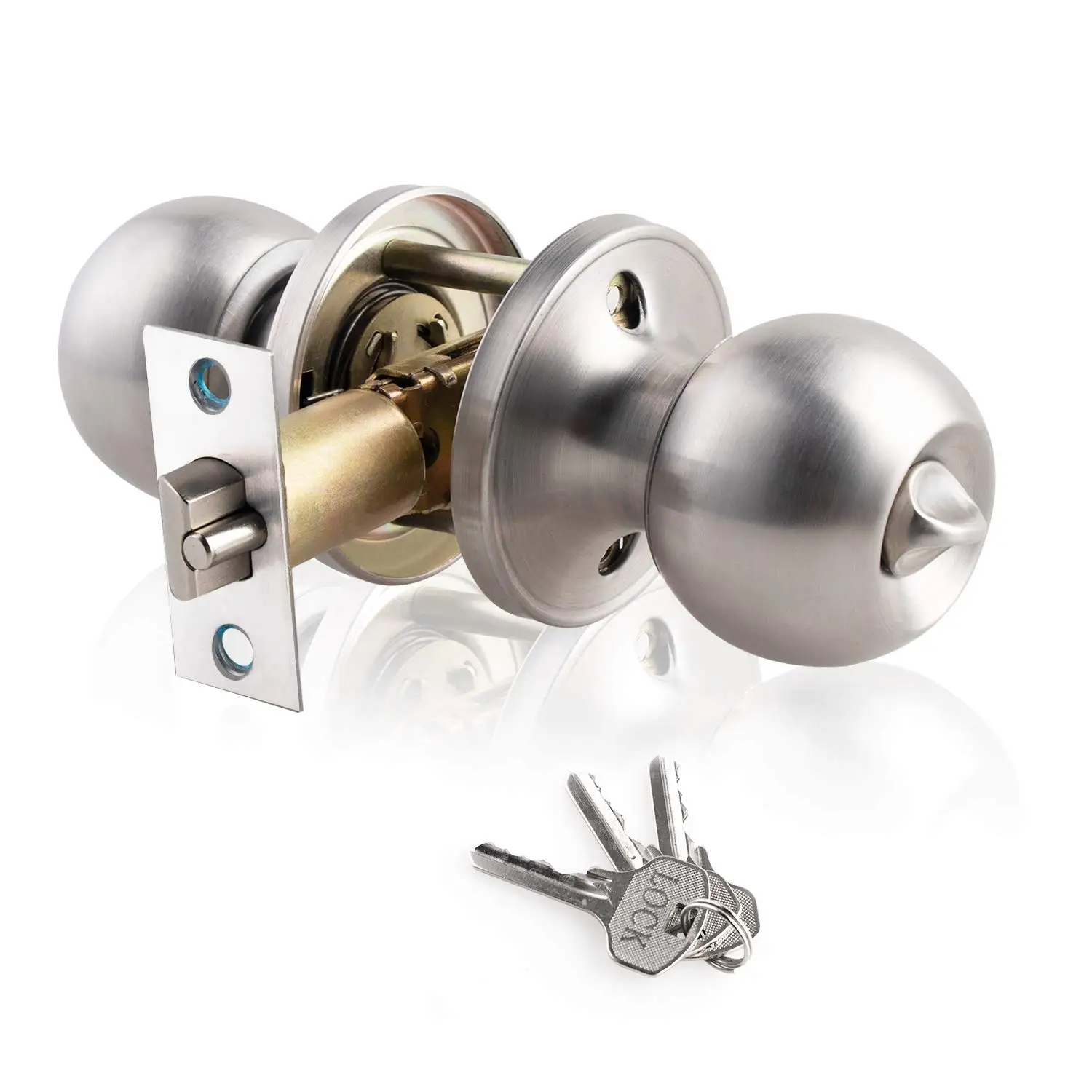 Door Knob Replacement - مقبض باب داخلي وخارجي من الفولاذ