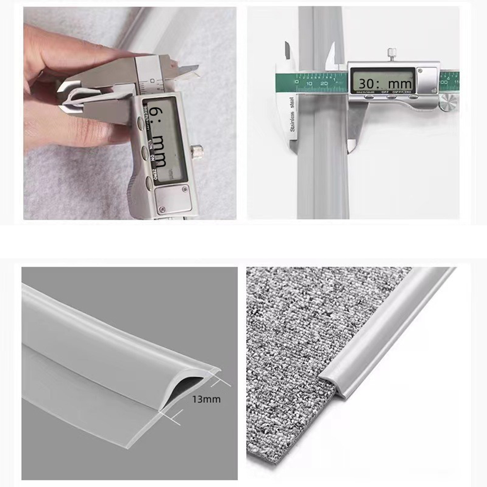 Home Improvement Materials - شريط انتقالي للأرضيات باللون الرمادي، سهل