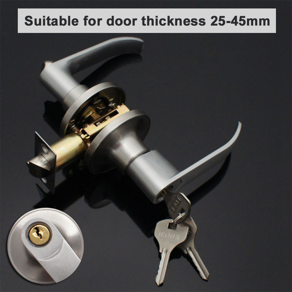 Door Knob Replacement - قفل باب بمقبض مع 3 مفاتيح،