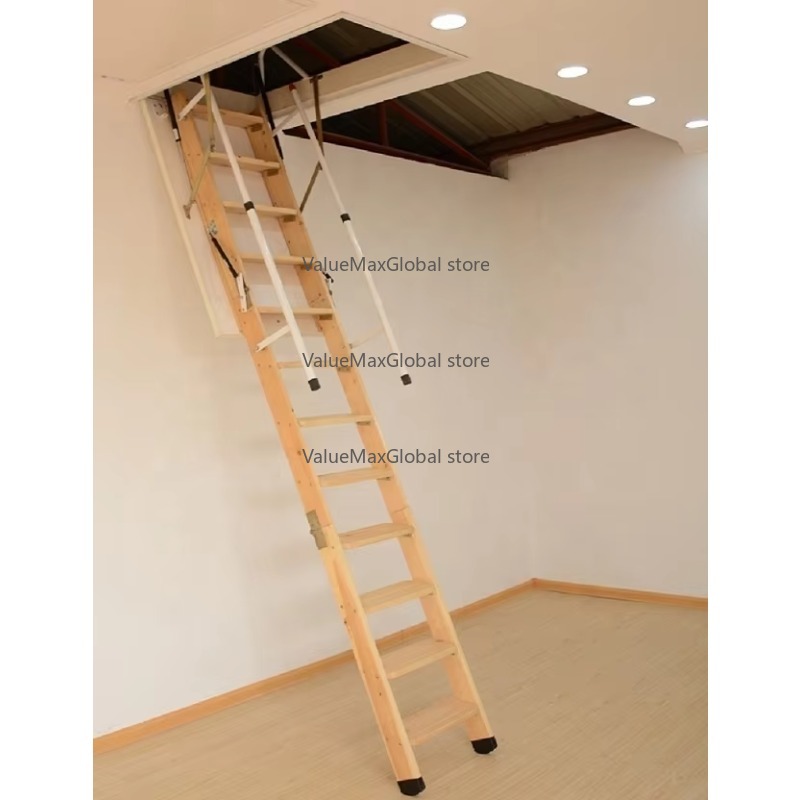 سلم علوي خشبي قابل للطي وقابل  - مراجعة Home Improvement Materials وسعره