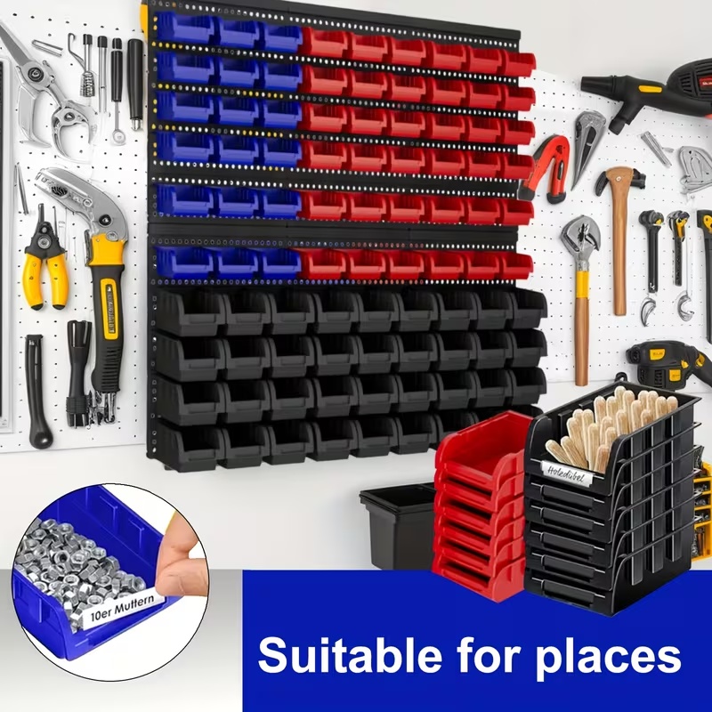 صناديق تخزين بلاستيكية مثبتة ع - مراجعة Home Improvement Binford Tools وسعره