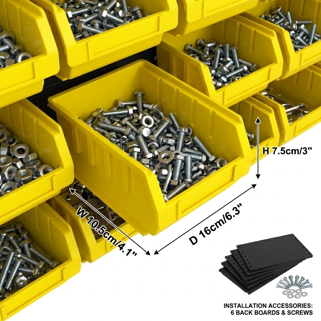 صناديق تخزين بلاستيكية مثبتة ع - مراجعة Home Improvement Binford Tools وسعره